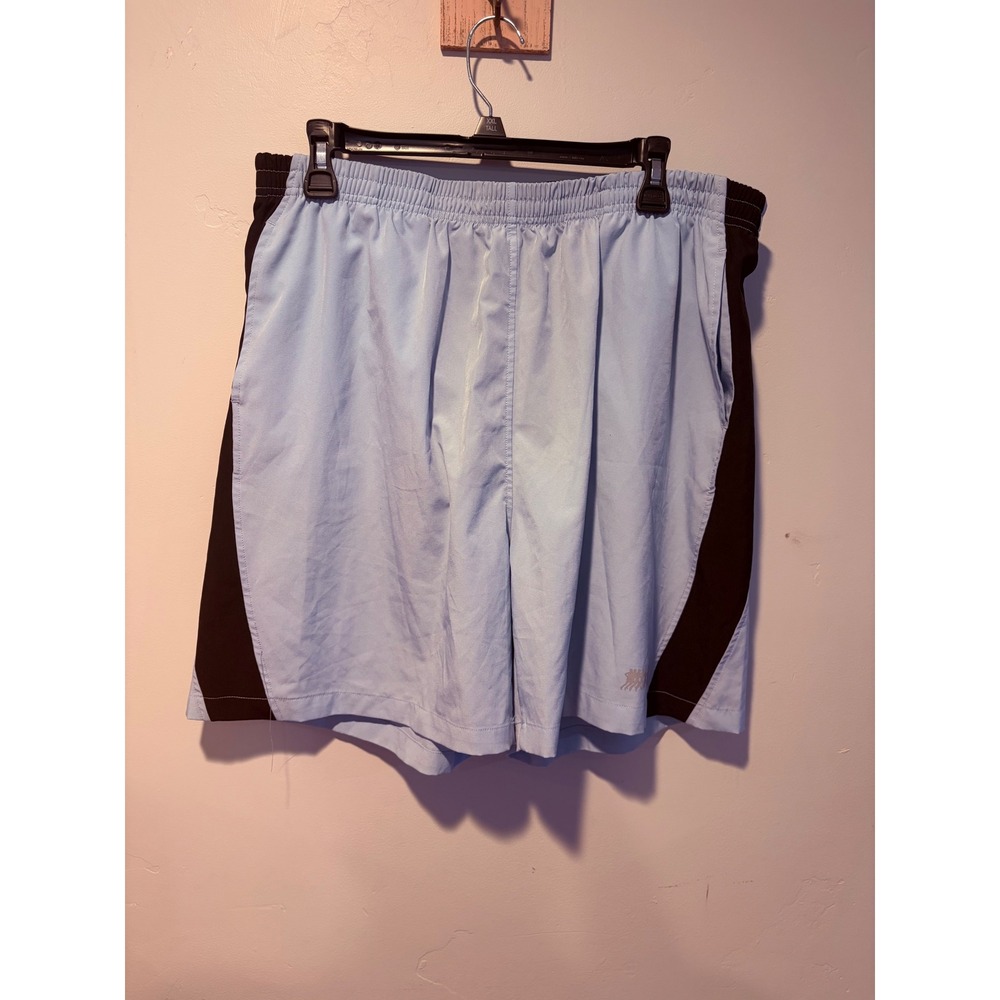 Frank Shorter Running Gear Mens Large Blue Black Athletic Running Shorts LG